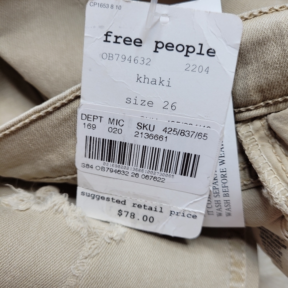 Free People High Rise Ankle Skinny Stretch Pant - Picture 11 of 12